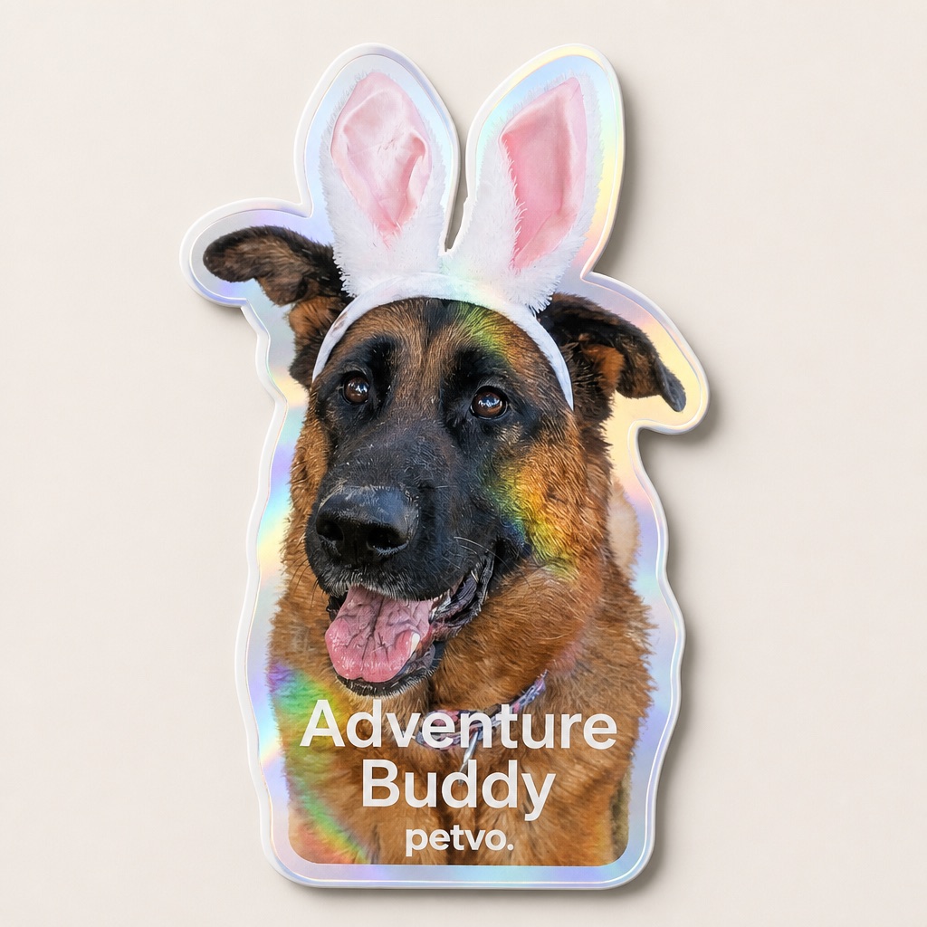 Holographic Adventure Buddy sticker